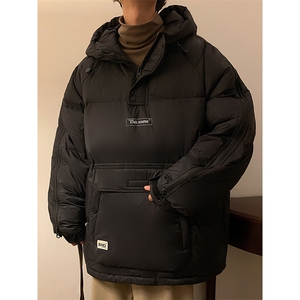冬季套头男士羽绒服潮流字母印花休闲羽绒外套男A266-YR04-P200图片