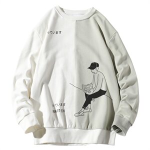 2021春装新款潮流宽松卫衣男装韩版帅气打底上衣服DS982T图片
