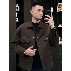 抖音网图现货春季男明线工装斜纹夹克外套JK31P108控148，男装夹克，电商B276A