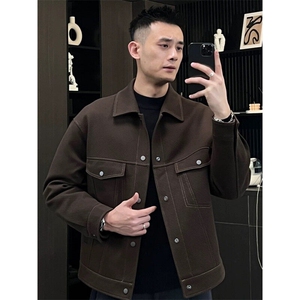 抖音网图现货 春季男明线工装斜纹夹克外套JK31P108控148图片