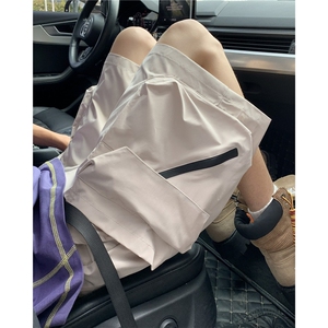 美式工装短裤男夏宽松速干裤潮牌大口袋男士休闲五分裤K6374-P38图片
