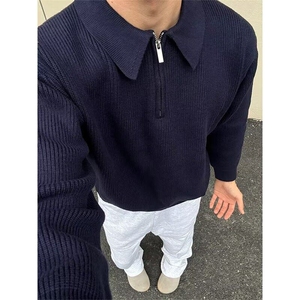【有货】DM343-P62半拉链毛衣男痞帅潮牌潮流冬季高级感针织衫潮