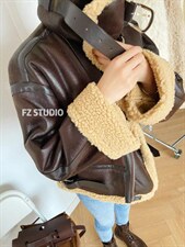 【现货】机车羊羔毛外套，其它，F/TU