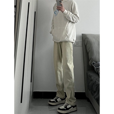cleanfit弹力纯色修身直筒牛仔裤修身窄版直筒裤显瘦，男装牛仔裤，星座310A-4