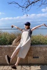 新款现货，两件套背带裙B276-5820-P145-K218，女装套装/套裙，浙宝276（原081）