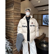 美式棉服男冬复古条纹加厚面包服情侣款棉衣，男装棉衣，星座716-4