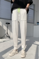 灰色2023春夏装男士九分裤青年束脚运动卫裤休闲裤K108-P55控79，男装休闲裤，电商A108