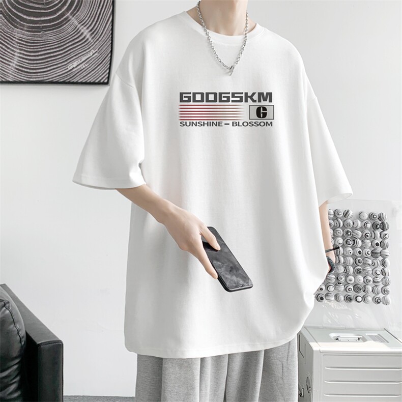 已注册/夏季内景纯棉高街潮牌短袖T恤男宽松圆领体恤衫DT9692/P25，男装T恤，电商B316