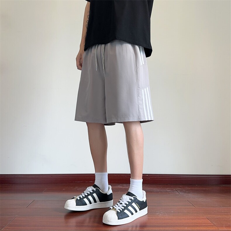 ！2025夏季新款男士冰丝短裤垂感运动五分裤DK340特P25控49,男装休闲裤,电商B220