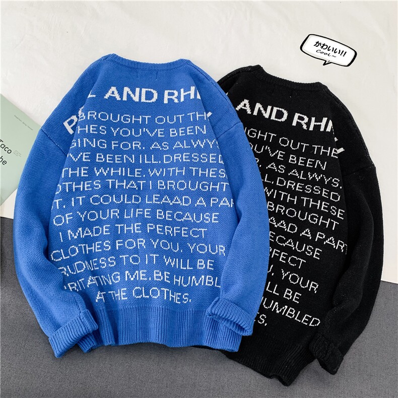 秋冬chic网红情侣毛衣上衣针织衫保暖时尚毛衣男A002/P65，男装针织衫/毛衣，星座1501