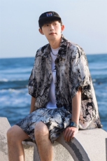 1短衬CS77033特P25DK77055特P18无差价套装TZ77066特P43大码M-5XL，男装休闲套装，星座226-2