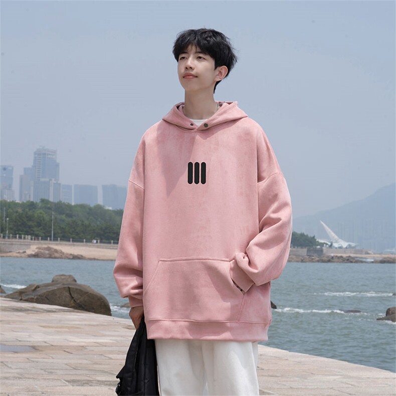 2025秋季男宽松潮流休闲印花wljp3910卫衣连帽麂皮绒特p45控79,男装卫衣,星座605(原A050)
