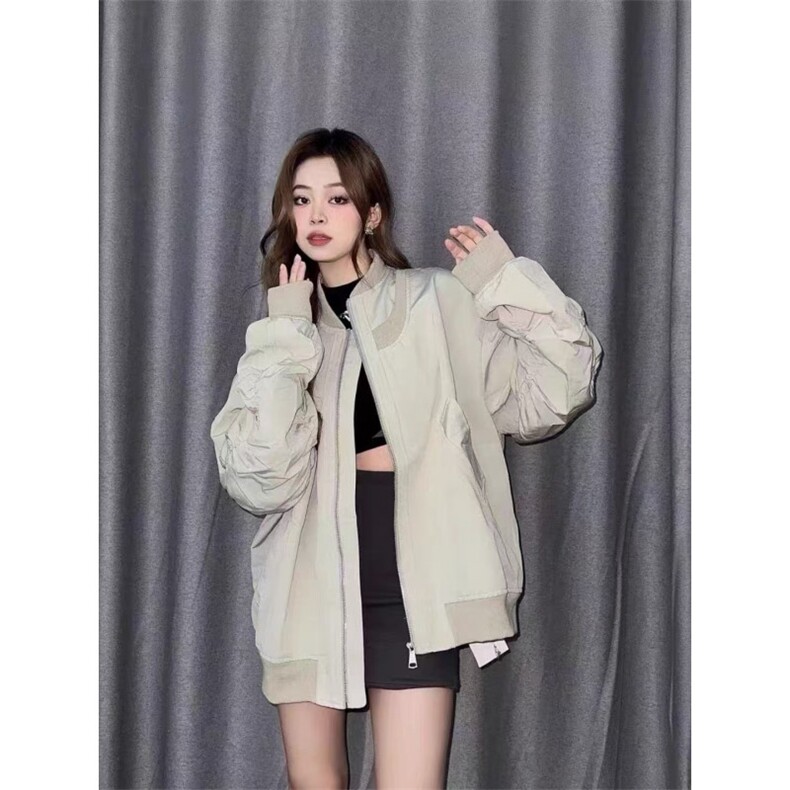 【有货】美式复古棒球服外套男女款春秋飞行员夹克JH8820HH-P58图片