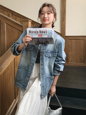 2025年春季新款休闲时尚牛仔外套-款号5807-P155-K228，女装短外套，浙宝305