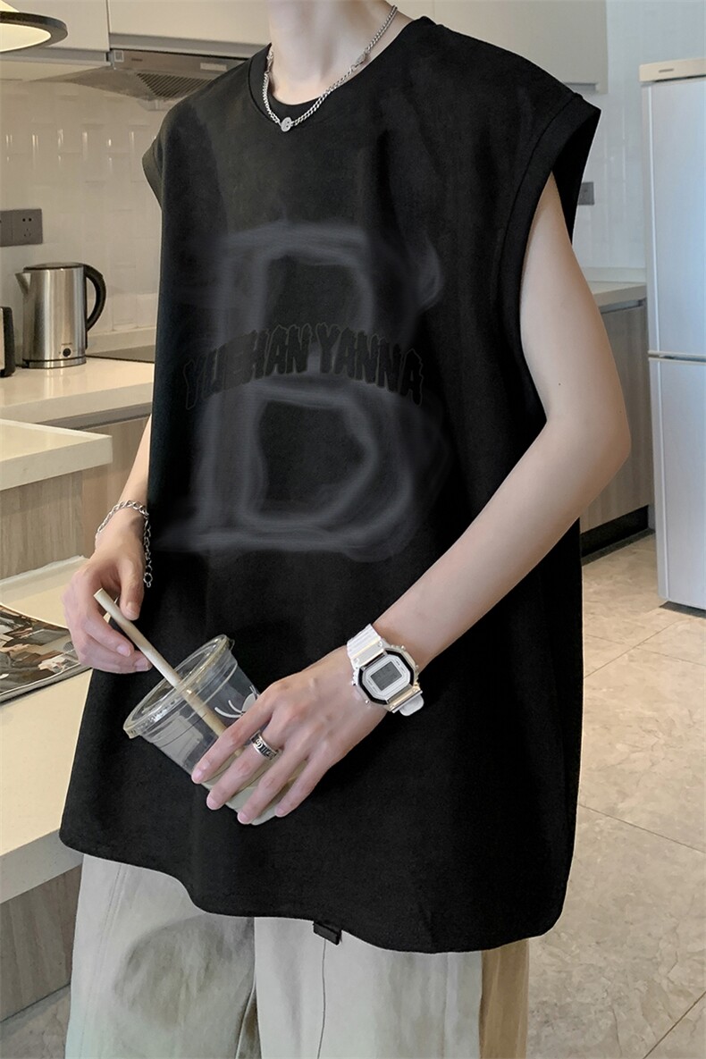 量大优可提供视频2024夏美式麂皮绒背心HD019-1-BP2438-P18,男装背心/马甲,电商019-1