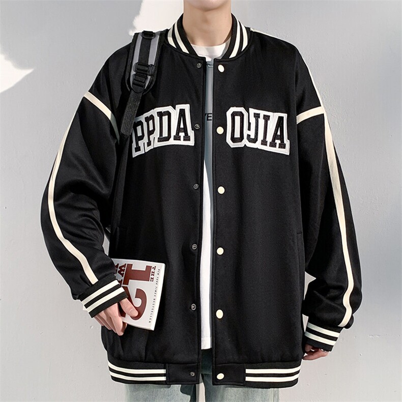 特批P65无差价春cleanfit字母刺绣立领夹克男潮流运动棒球服J2676，男装夹克，电商A001