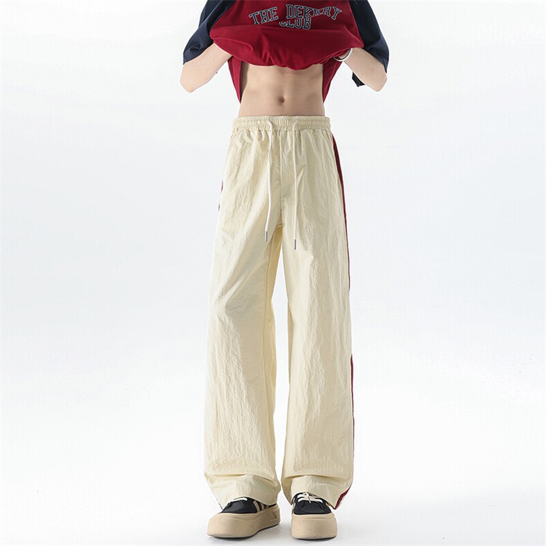 高个子加长男裤子夏季冰丝薄款休闲裤190cm115条纹运动裤KZ048P50,男装休闲裤,电商B312