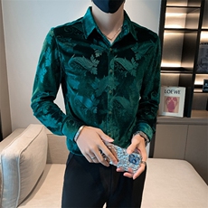 B302HF300P552023春款新款男绒长袖衬衫店主风，男装衬衫，电商B216（原B302）