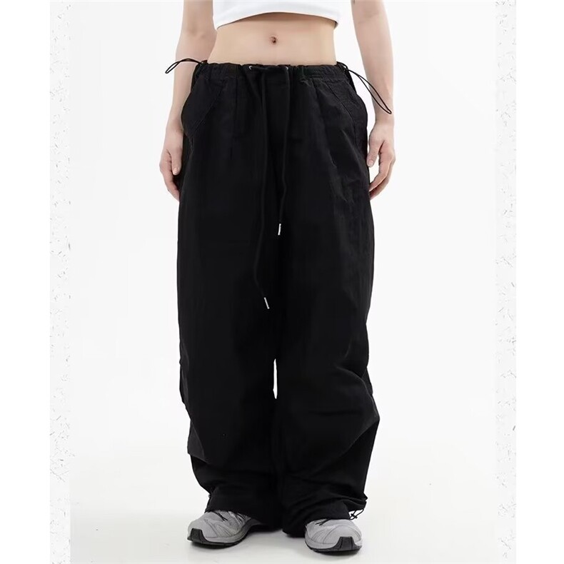 ck29-P38潮牌美式伞兵裤女夏季工装裤复古欧美宽松运动长裤,男装工装外套,电商B323A