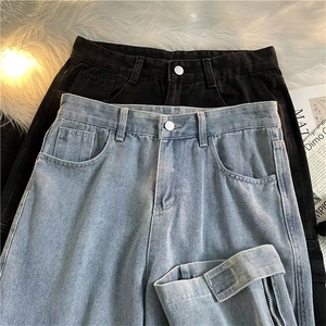 美式牛仔裤男春秋新款休闲直筒裤A5037P55图片