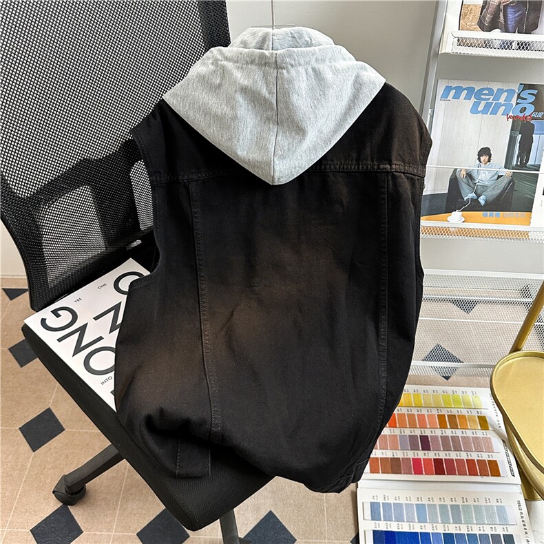 MJ213-p58-限价88M-5XLoversizecleanfit宽松大码牛仔马甲,男装背心/马甲,星座116
