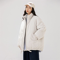 现货冬季美式休闲加厚雪山外套夹克立领纯色三防户外工装棉服，男装夹克，电商A486-1