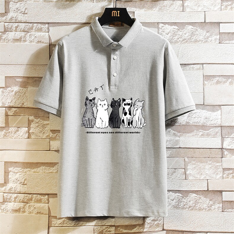 PL57100-P35翻领短袖polo衫男大码胖子半袖t恤男有领保罗衫,男装Polo衫,电商A040A