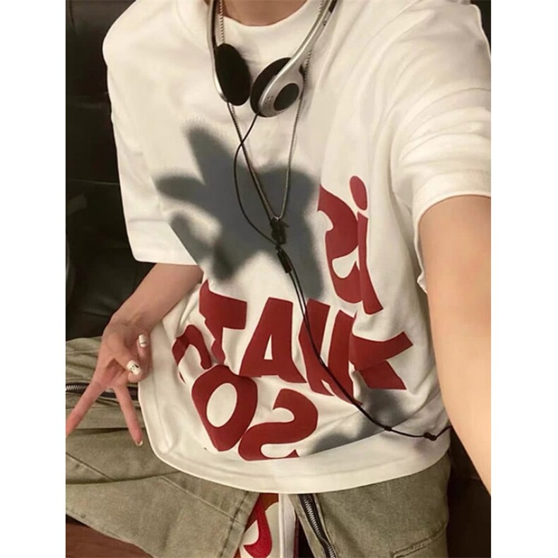 情侣装潮牌t恤欧美高街重磅百搭短袖男夏季半袖上衣TA1488,男装T恤,星座1116A（原606A-3）