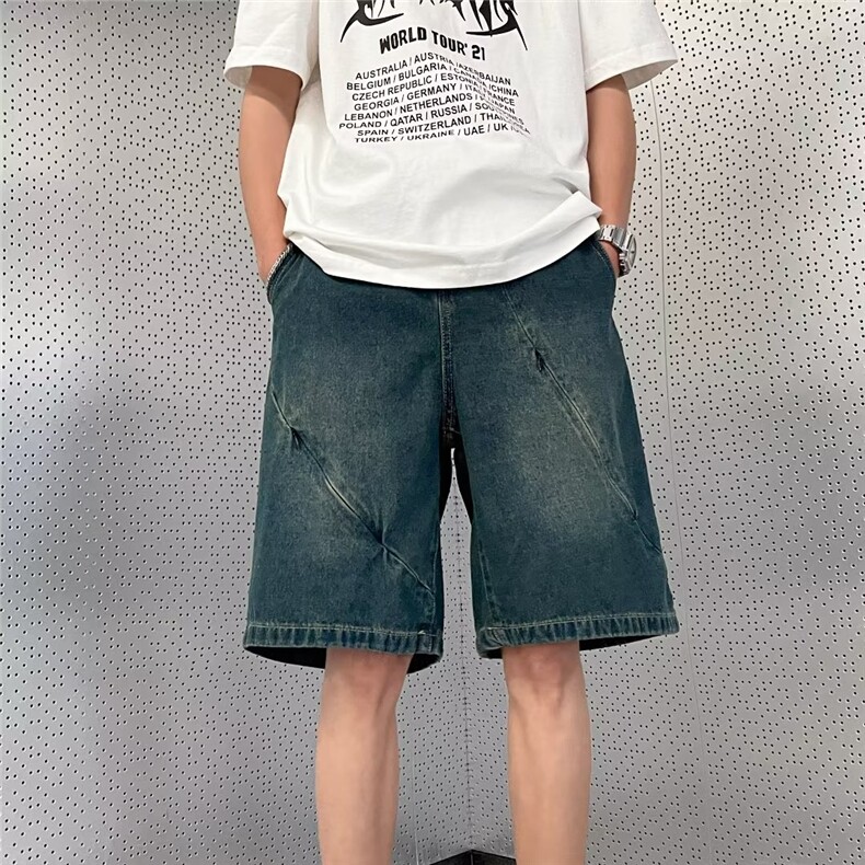 青春流行ins男直筒水洗牛仔裤P40,男装牛仔裤,星座1116-2
