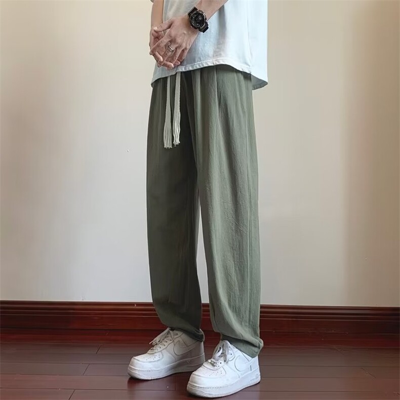 裤子男夏季潮工装休闲裤vintage高街阔腿灯笼裤A2101-P35,男装休闲裤,星座1109-3