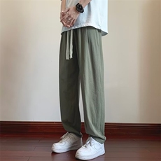 裤子男夏季潮工装休闲裤vintage高街阔腿灯笼裤A2101-P35，男装休闲裤，星座1109-3