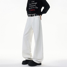 加长版裤子男高个子阔腿直筒牛仔裤190cm115休闲百搭长裤KZ079P48，男装牛仔裤，电商B312