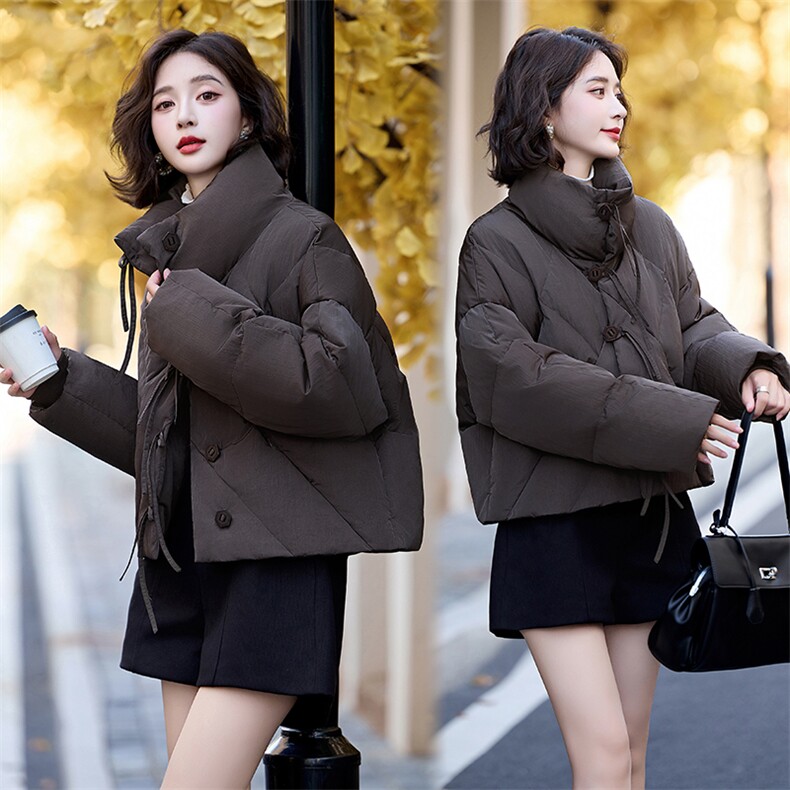 时尚保暖女款羽绒服冬季新款加厚短款外套显瘦百搭潮流设计,女装羽绒服,姿衣坊