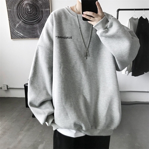 W33 情侣印花圆领秋冬卫衣 常规P28 加绒P38 S-5XL 支持定制图片