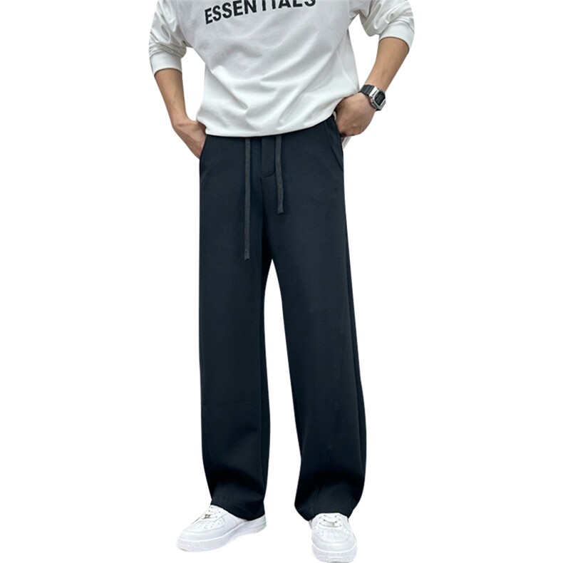 男宽松纯色休闲长裤潮流百搭阔腿裤A329-K8715-P65,男装休闲裤,电商A329