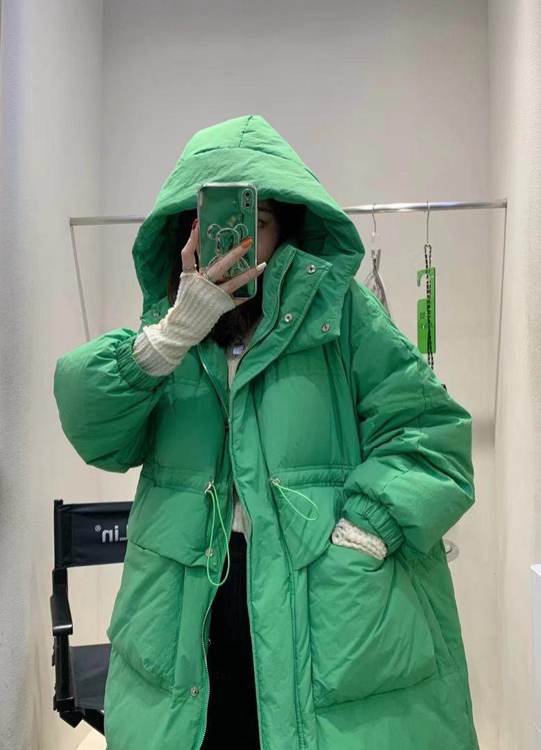 长款大口袋羽绒服，女装羽绒服，Queena PHoebe