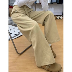 棕色阔腿牛仔裤女新款秋季宽松显瘦垂感高腰拖地直筒裤子KA9115，男装牛仔裤，星座1116A（原606A-3）