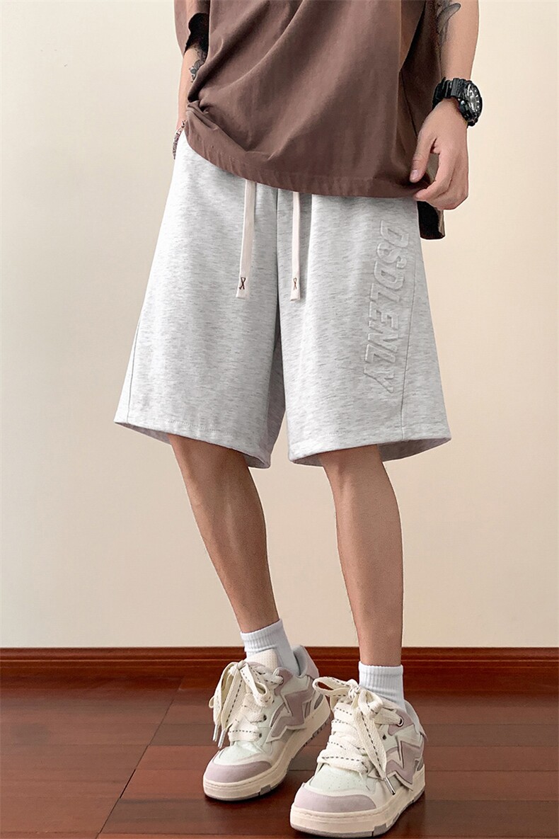 抖音直播！菠萝格立体钢印休闲短裤男DK16-特P25M-5XL,男装牛仔裤,电商B325