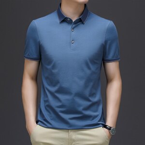 DN5568限价168元男士2023夏短袖T恤商务休闲修身体桖P93