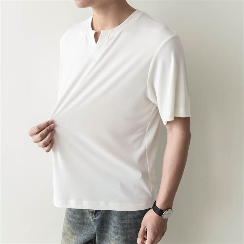 夏打底衫纯色百搭纯色圆领T恤短袖轻熟风A236-82557-特P33,男装T恤,电商A236