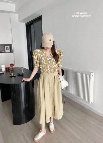 夏季新款 印花麻料上衣,女装,And·Fan 范