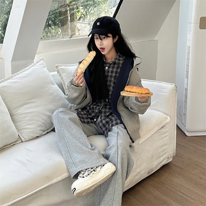 抖音得物高品质二开 26春装美式重磅宽松结构双面连帽卫衣外套W68图片