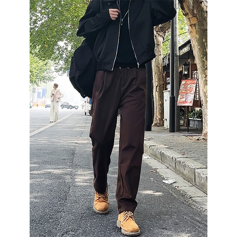 秋冬加厚毛呢小西裤男士休闲裤商务修身直筒长裤子8250/P55/控88,男装西裤,星座1412-2