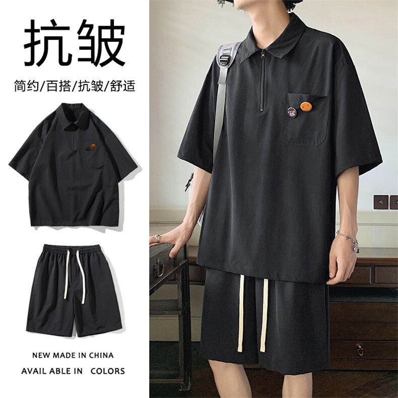 酒店套装夏季抗皱免烫百搭舒适宽松透气潮流TZ22-特批70图片