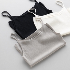 100%纯山羊绒2025秋冬新款时尚高级羊绒吊带女复古柔软亲肤吊带，女装背心吊带，江帆羊绒