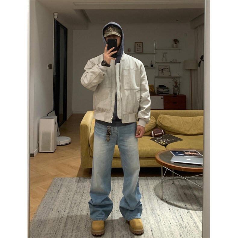 美式复古外套男女2025春季新款高级感棒球服飞行员夹克W6489-P65,男装夹克,星座412-1