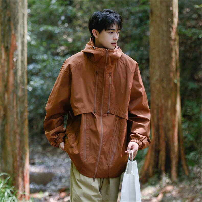 JK8121/P75春装现货户外冲锋衣防水美式机能男女衣服夹克外套男,男装夹克,电商A141
