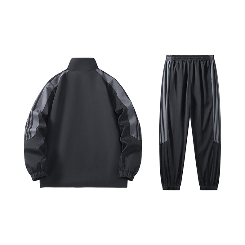 2025男秋季开衫套装两件套运动服休闲服长袖套装立领外套D02-P40图片