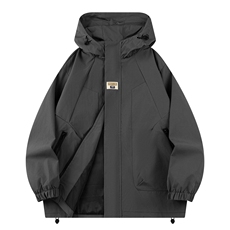 现货防水防风美式冲锋衣外套宽松大码男士连帽工装夹克JK988-P75，男装夹克，电商A006
