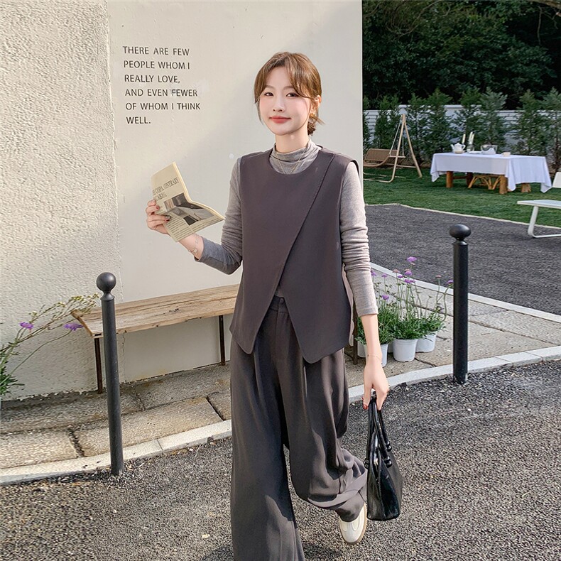 时尚套装时尚网红晕染千金风贝果复古风newvintage显瘦休闲裤,女装套装/套裙,2C115